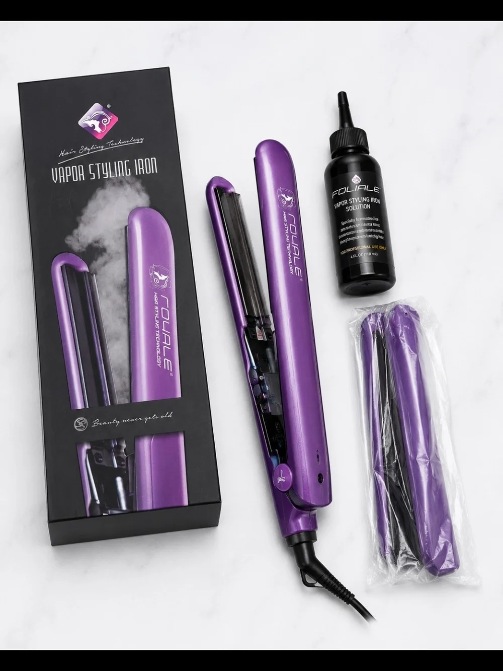 Purple Vapor Styling Iron